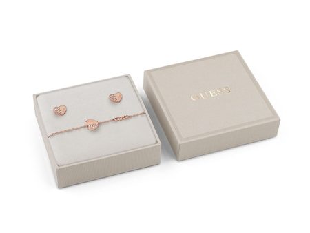 Bracelet and Earrings Set Guess JUBS03187JWRGS For Discount