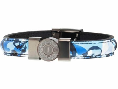 Men s Bracelet Police PJ25556BLU.03-S Leather Online Hot Sale