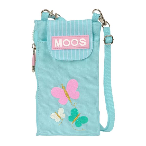 Purse Moos Butterflies Mobile Bag Blue Fashion