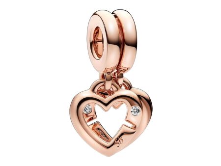 Woman s charm link Pandora LINKED SISTER HEARTS Online Sale