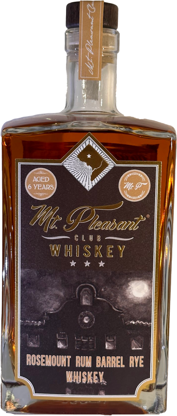 Mt. Pleasant Club Whiskey Rosemount Rum Barrel Rye Whiskey For Sale