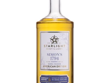 Starlight Distillery Simon’s 1794 Barrel Finished Gin on Sale