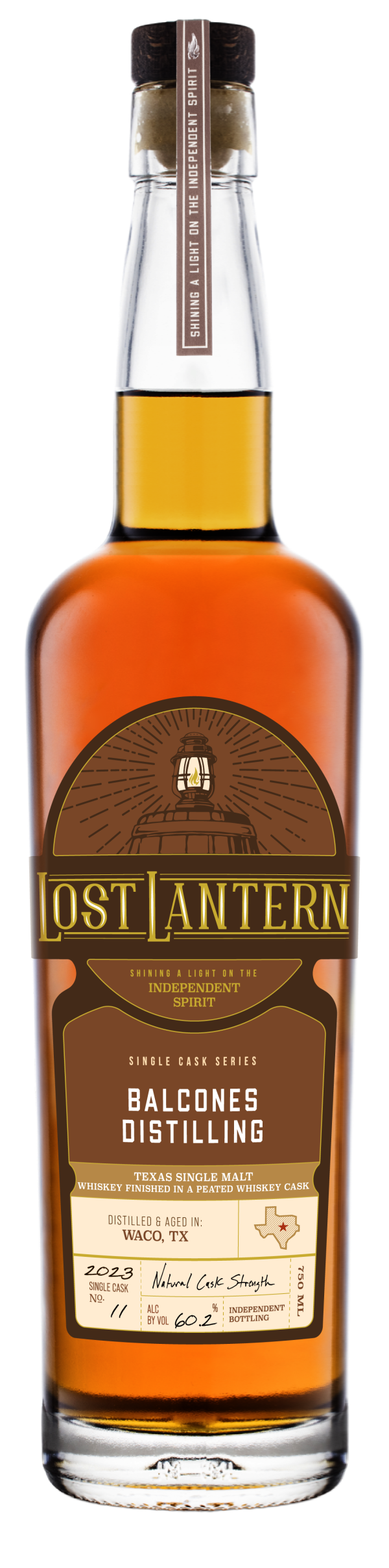 Lost Lantern Fall 2023 Single Cask Collection: Balcones Distilling Texas Single Malt Finished in a Peated Whiskey Cask Online