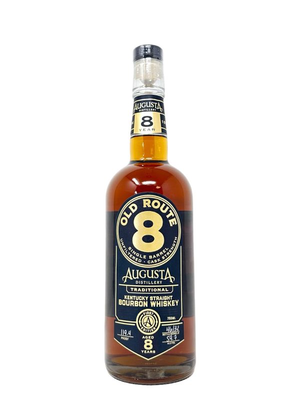 Augusta Distillery Old Route 8 Limited 8-Year First Edition Single Barrel #32 -  Old-Fashioned Christmas Cookies  - 119.4 Proof Online now